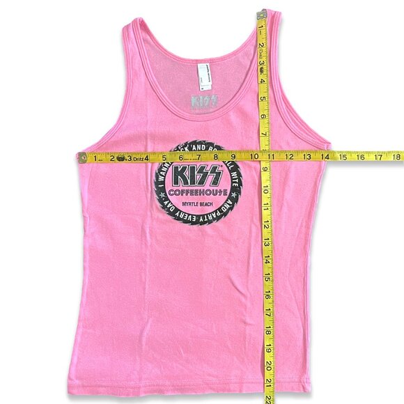 Vintage KISS Coffehouse / Myrtle Beach, SC / Junior’s Pink Logo Tank - Picture 6 of 8